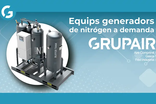 Generadores de nitrógeno PSA. La solución rentable y fiable. - Grupair
